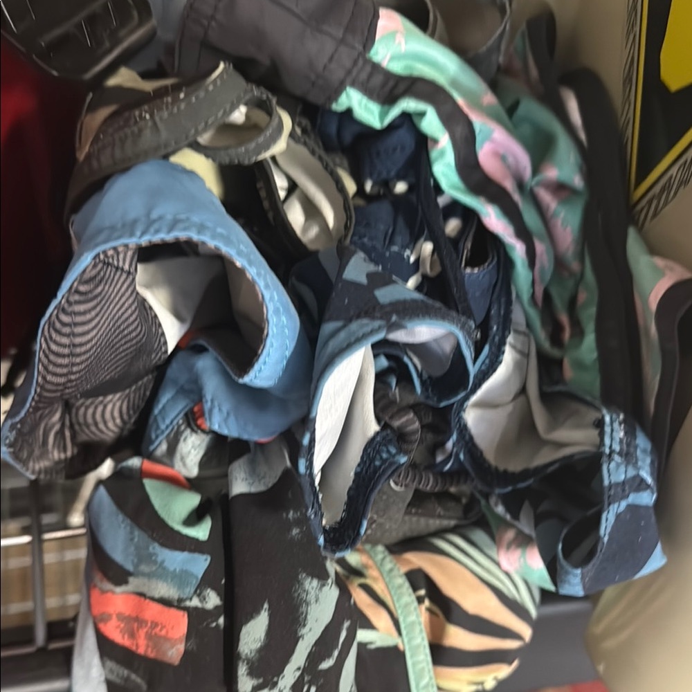 Colorful Patterned Swim Trunks